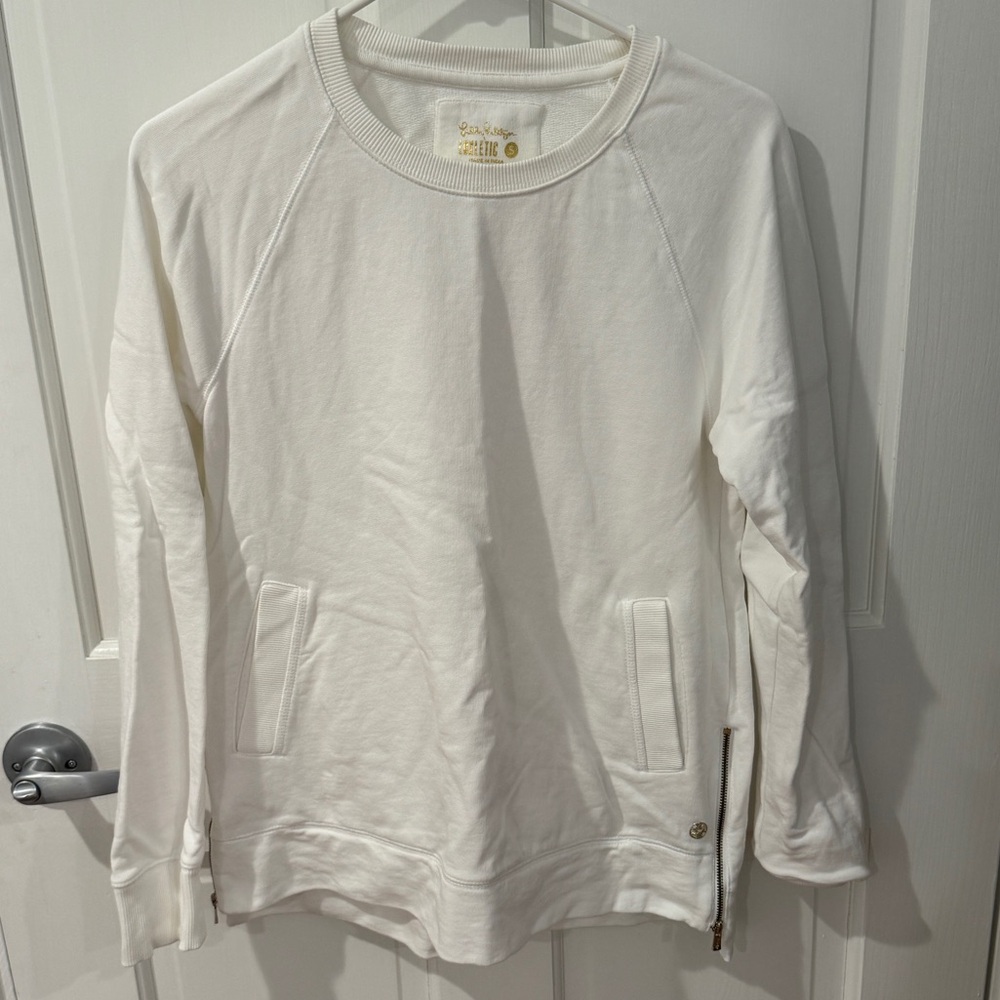 Lilly Pulitzer White Beach Comber Crewneck